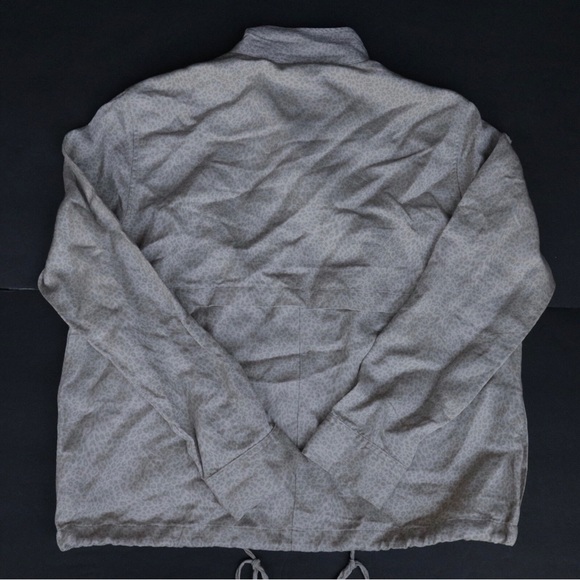 RAILS REVOLVE Collins Utility Safari Jacket Tan Mini Cheetah Print Medium Linen - Picture 6 of 6